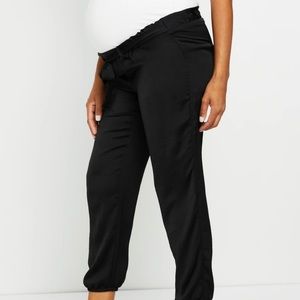 UNDER BELLY CHARMEUSE JOGGER MATERNITY PANTS